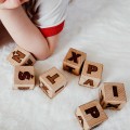 Drewniane klocki z literkami "pełne litery" - Wooden Way (Likocki)
