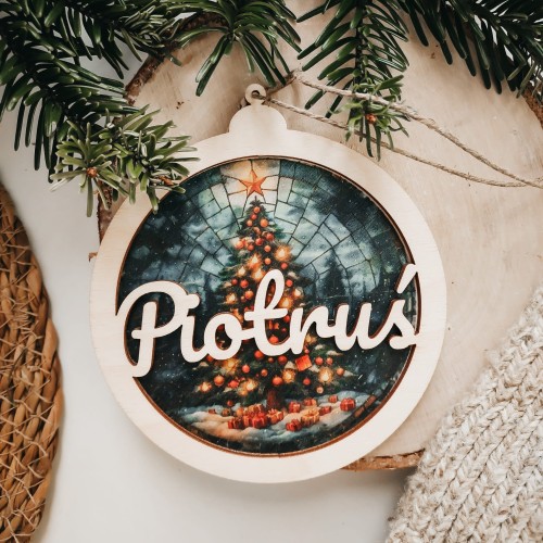 Bombka z efektem witraża