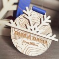 Drewniany medal okolicznościowy personalizowany. Wooden Way
