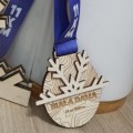 Drewniany medal okolicznościowy personalizowany. Wooden Way