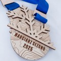 Drewniany medal okolicznościowy personalizowany. Wooden Way