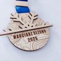 Drewniany medal okolicznościowy personalizowany. Wooden Way