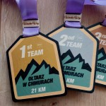 Drewniany medal ze sklejki PERSONALIZOWANY KOLOROWY