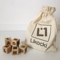 Drewniane klocki z literkami "pełne litery" - Wooden Way (Likocki)