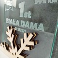 Drewniana statuetka personalizowana nagroda SZKŁO