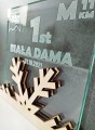 Drewniana statuetka personalizowana nagroda SZKŁO
