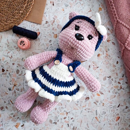 Przytulanka Pluszak. Miś. Maskotka na szydełku